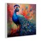 Stupell Industries Feathered Fantasy Peacock Wall Plaque Art Design by Lazar Studio